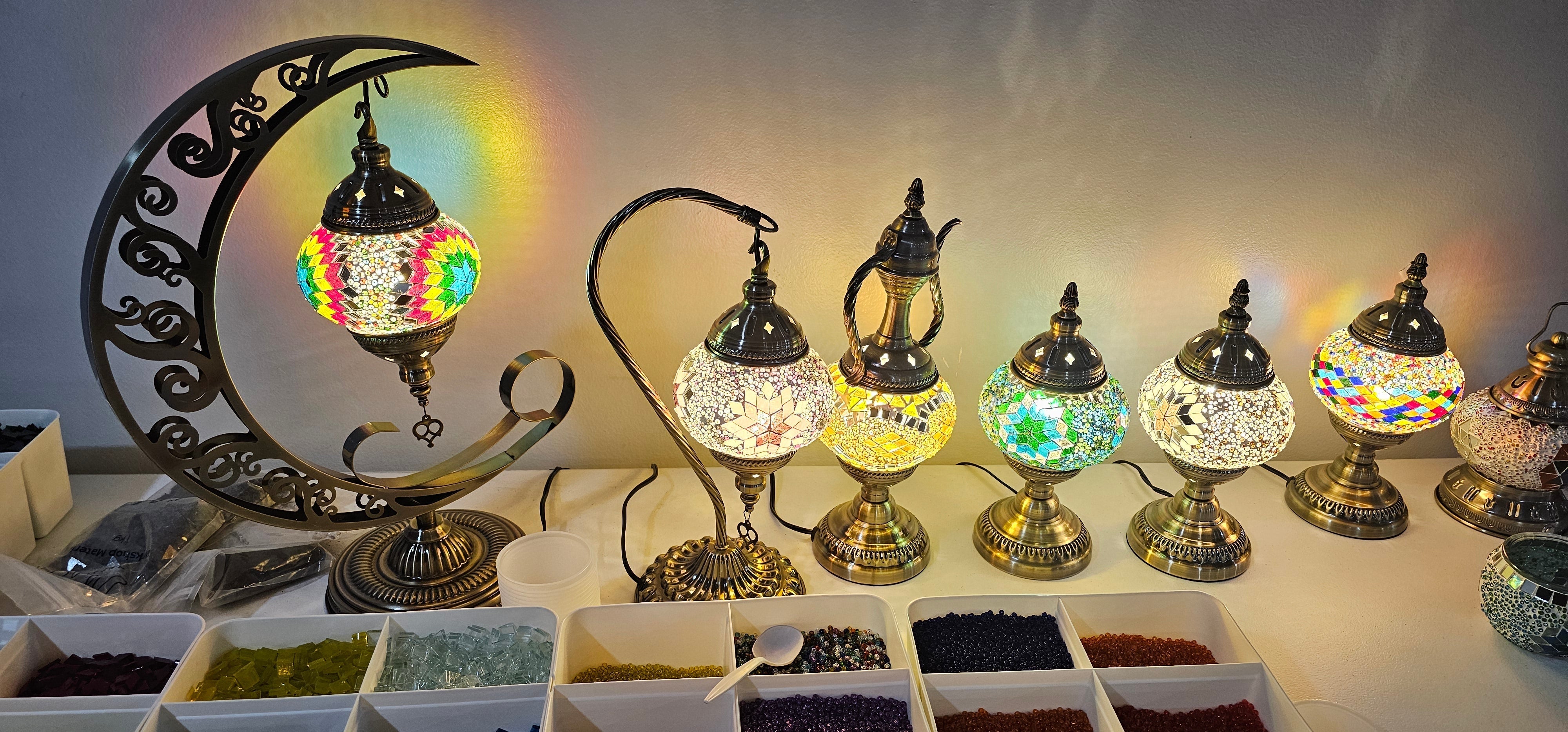Turkish mosaic lamp virtual workshop