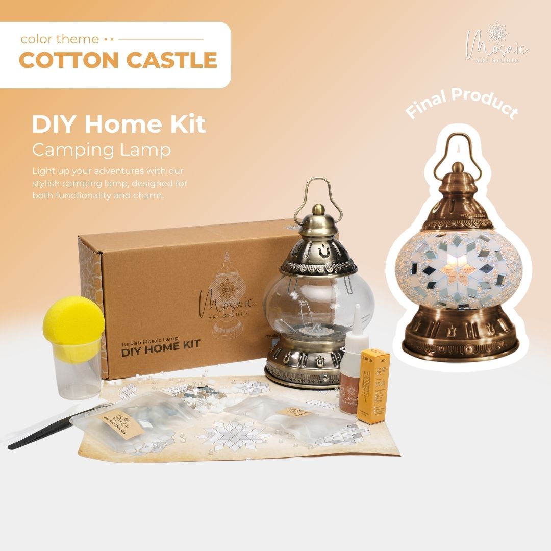 DIY Turkish Mosaic Lamp Kit – Cotton Castle Color Design