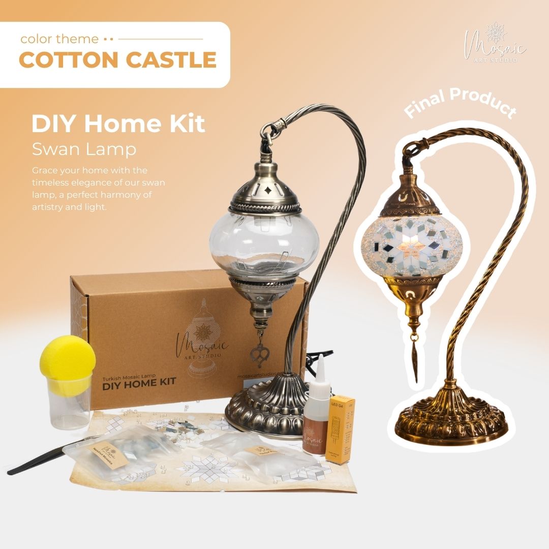 DIY Turkish Mosaic Lamp Kit – Cotton Castle Color Design