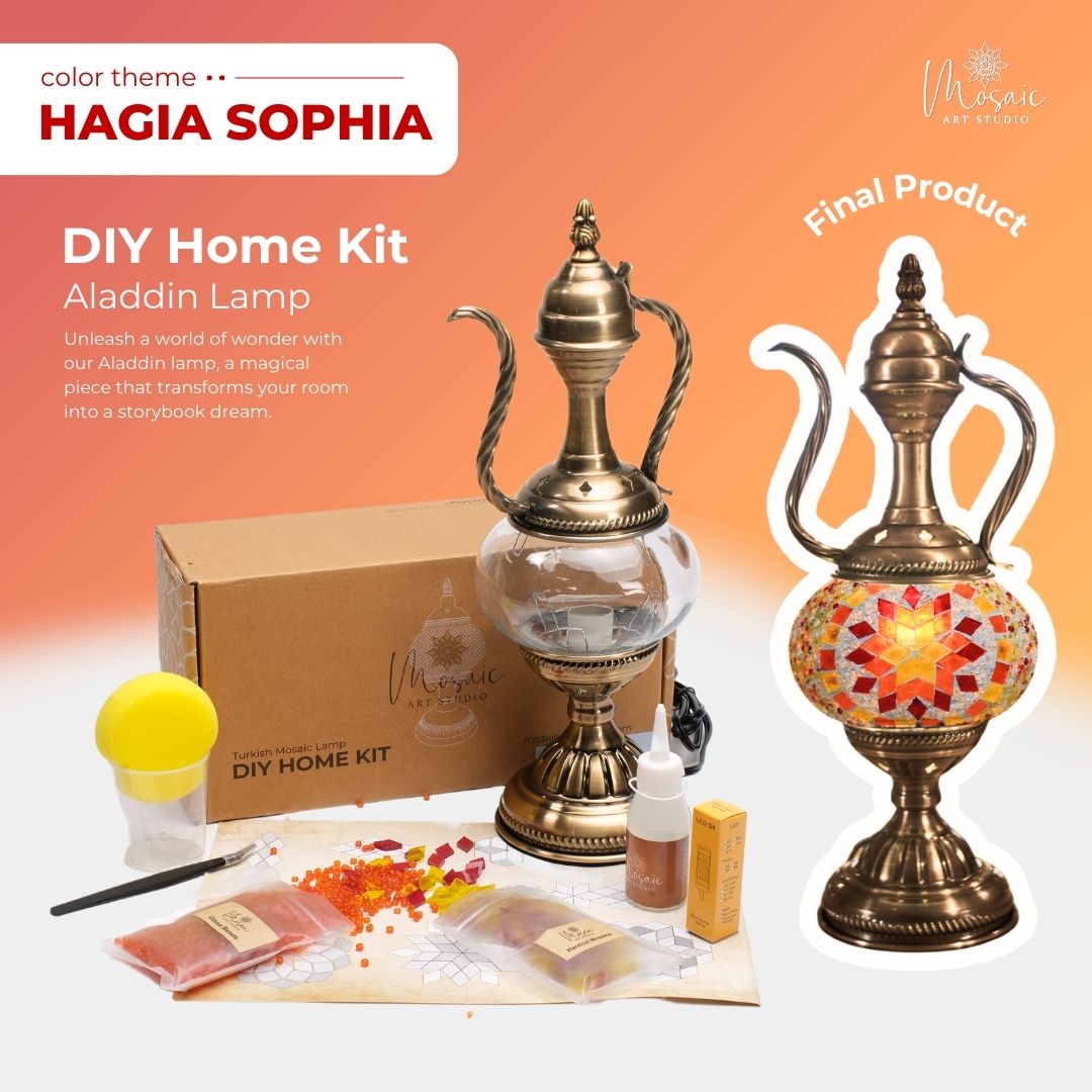 DIY Turkish Mosaic Lamp Kit – Hagia Sophia Design Theme