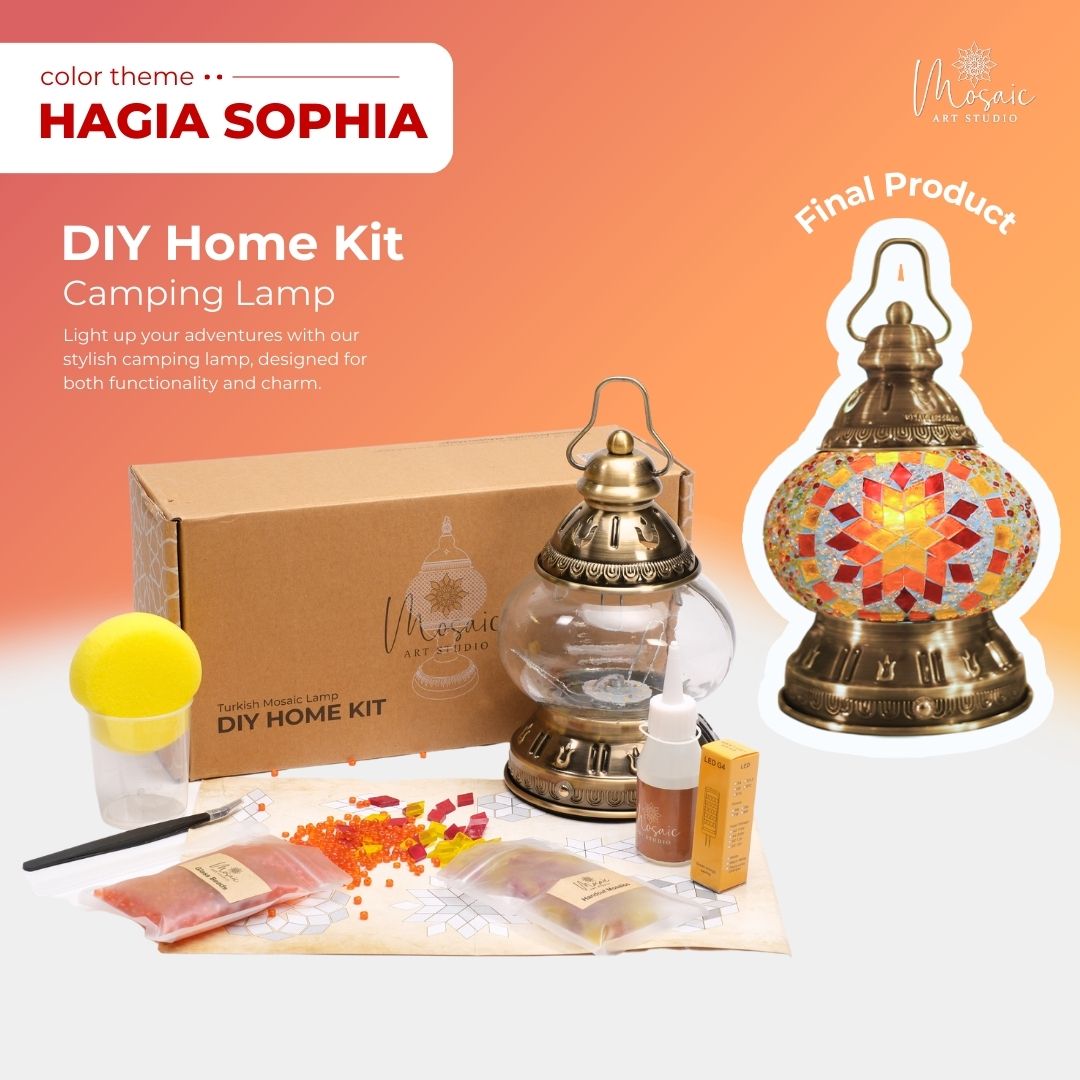 DIY Turkish Mosaic Lamp Kit – Hagia Sophia Design Theme
