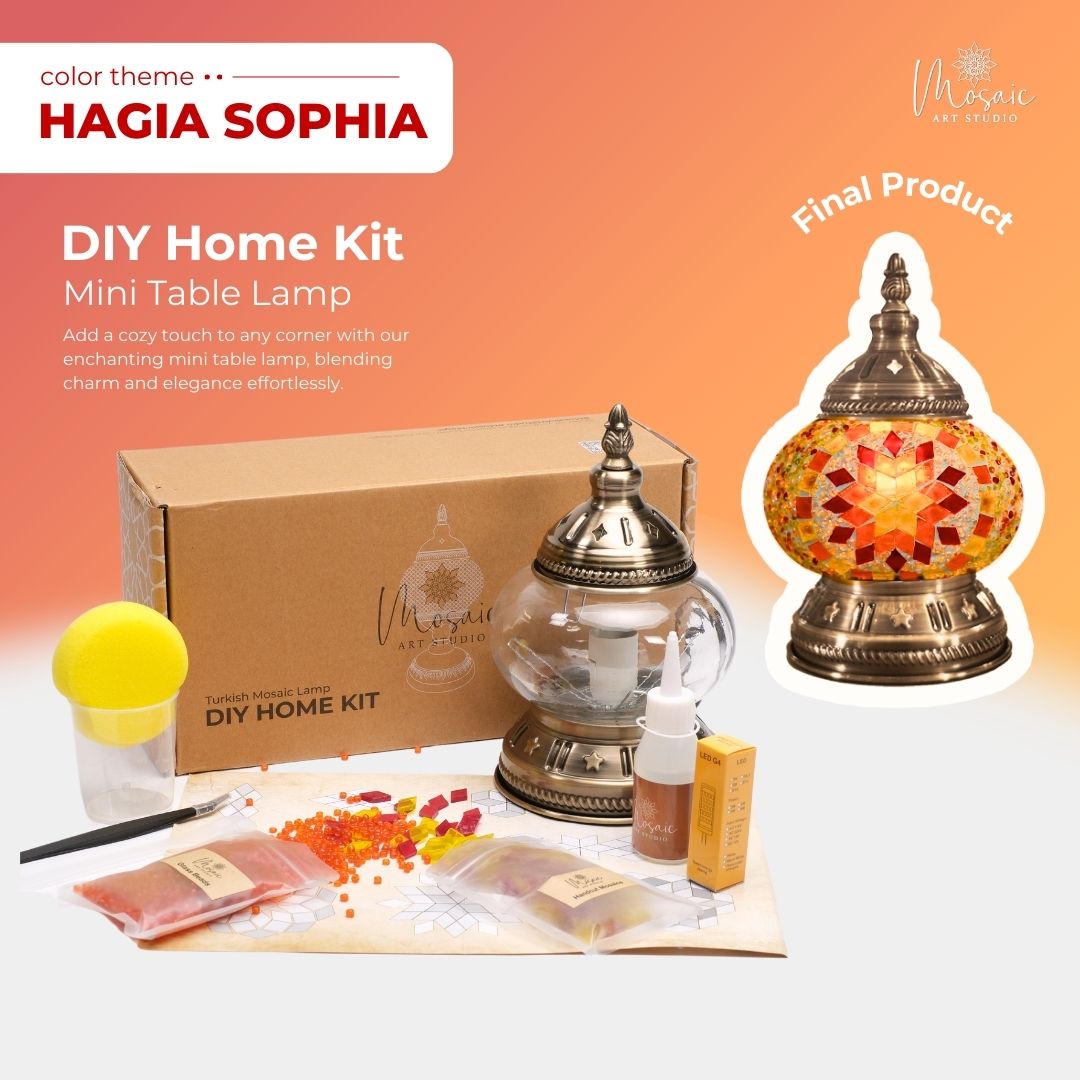 DIY Turkish Mosaic Lamp Kit – Hagia Sophia Design Theme