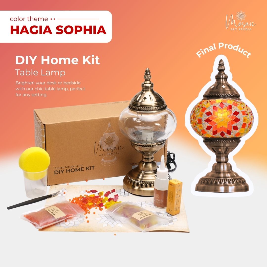 DIY Turkish Mosaic Lamp Kit – Hagia Sophia Design Theme